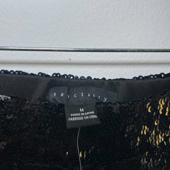 NWT Anthropologie Sanctuary The Kicker Sequin Flare Leggings Size Medium Black - Picture 6 of 10